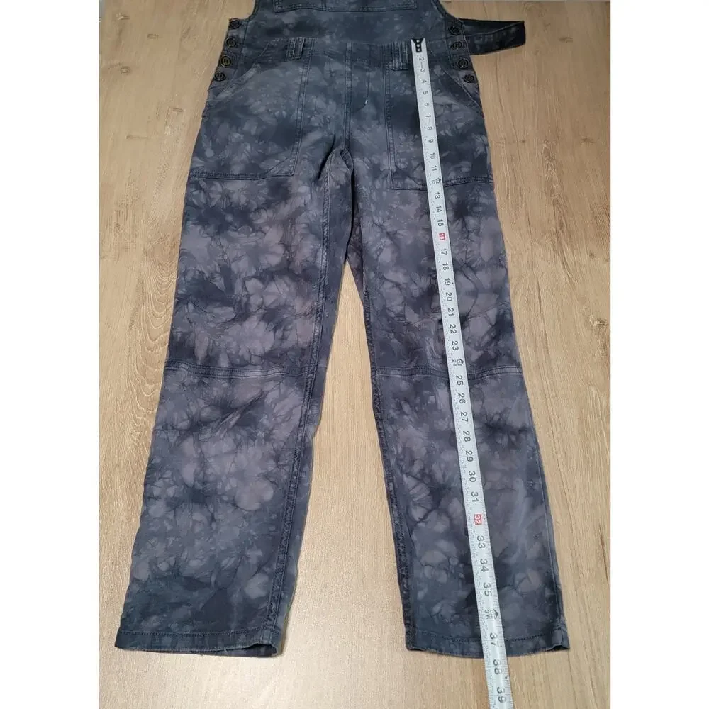 Anthropologie The Wanderer Tie Dye Overalls Size 27/4 Jumpsuit Blue Straight Leg